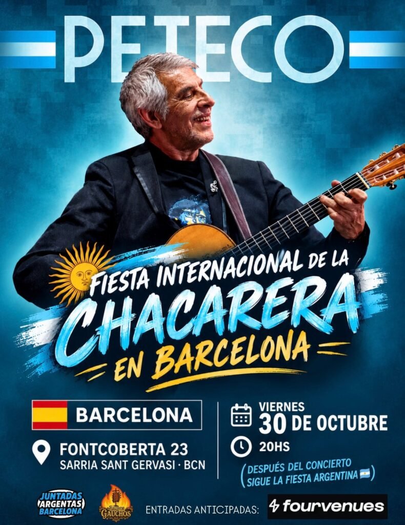 Peteco Carabajal - Fiesta de la Chacarera - Organiza Juntadas Argentas en Centre aragonés de Sarrià